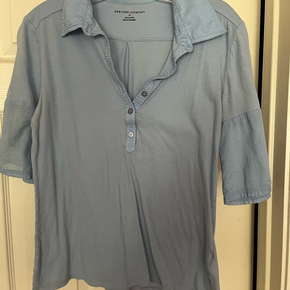 NY&Co Baby blue shirt. Size medium.